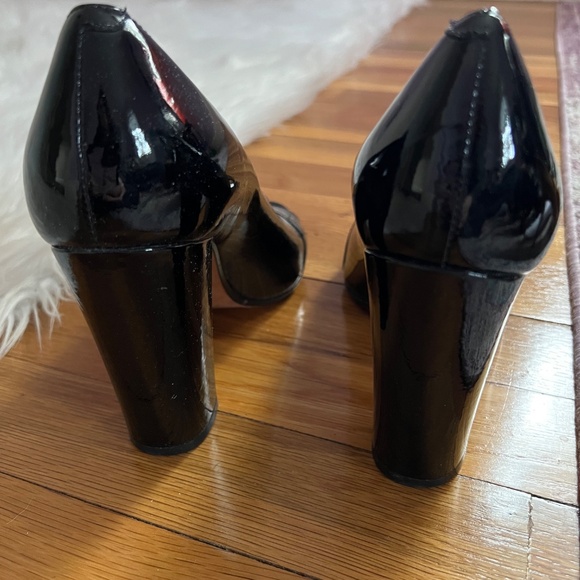 Talbots black patent peep toe heels, 8 - Picture 3 of 5
